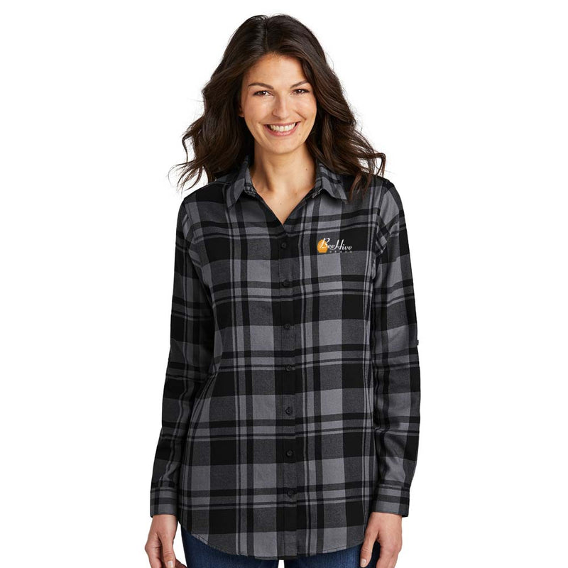 Port Authority Plaid Flannel Tunic