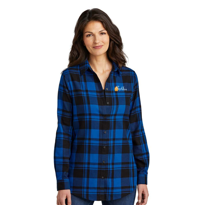 Port Authority Plaid Flannel Tunic