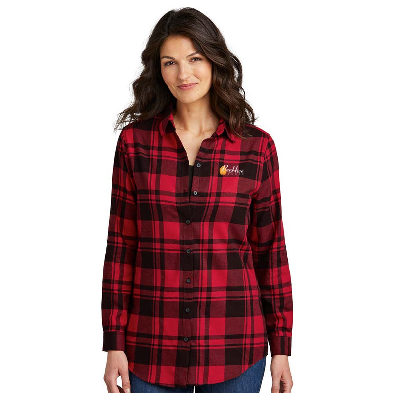 Port Authority Plaid Flannel Tunic