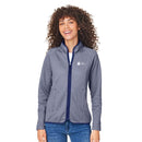 Womens Core265 Full Zip Venture Heathered Stripe