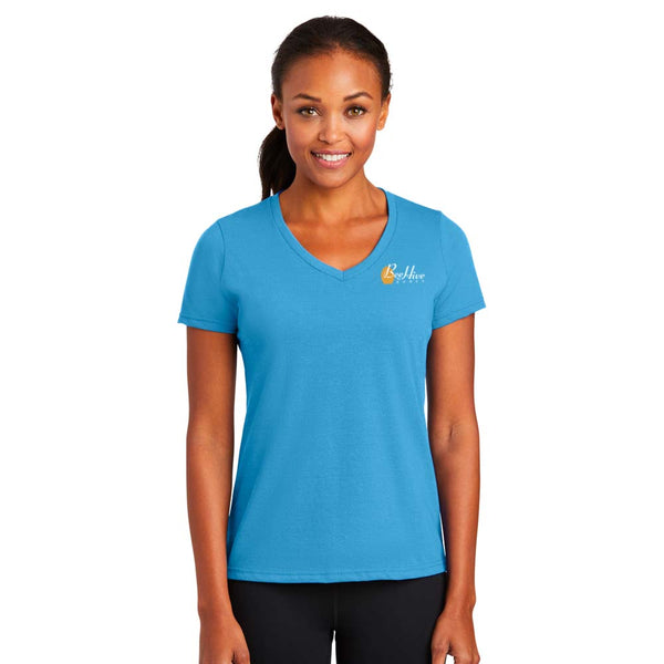 Port & Company Ladies Performance Blend V-Neck Tee