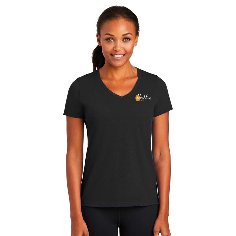 Port & Company Ladies Performance Blend V-Neck Tee