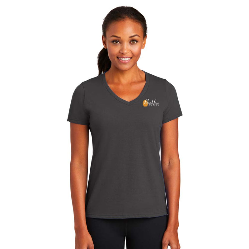 Port & Company Ladies Performance Blend V-Neck Tee