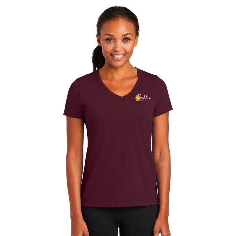 Port & Company Ladies Performance Blend V-Neck Tee