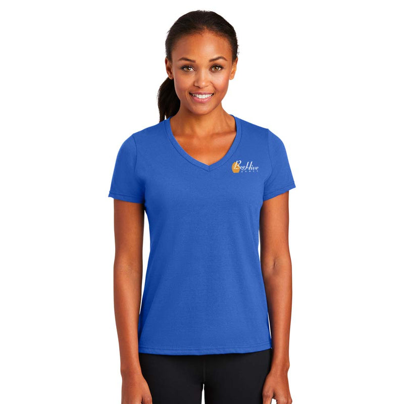 Port & Company Ladies Performance Blend V-Neck Tee