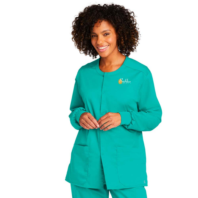 WonderWink® Unisex WorkFlex™ Snap-Front Scrub Jacket