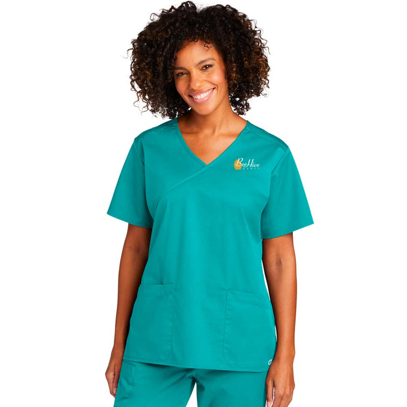 WonderWink® Women’s WorkFlex™ Mock Wrap Top