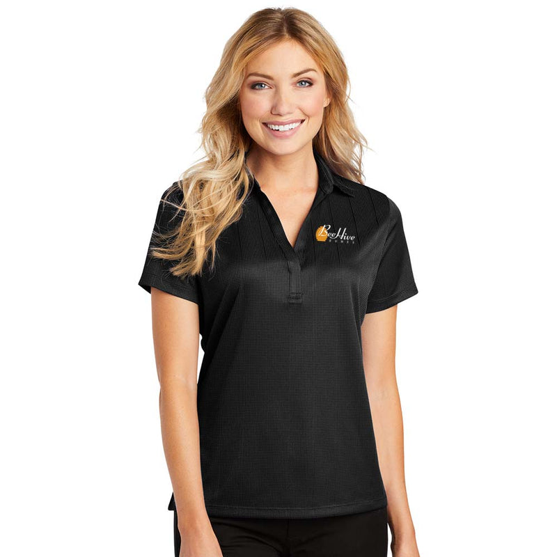 Ladies Performance Fine Jacquard Polo