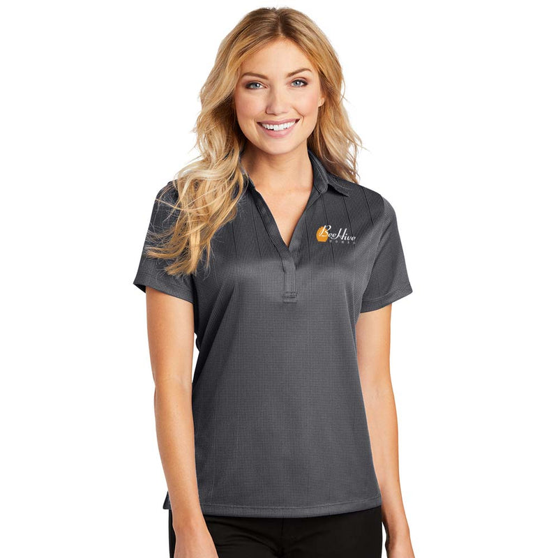 Ladies Performance Fine Jacquard Polo