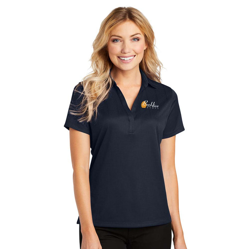 Ladies Performance Fine Jacquard Polo