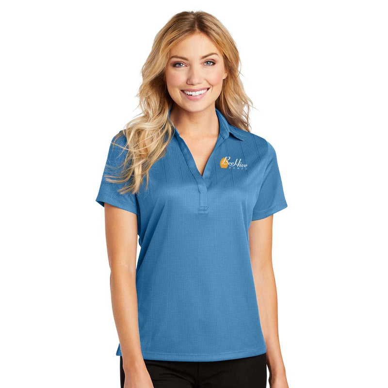 Ladies Performance Fine Jacquard Polo