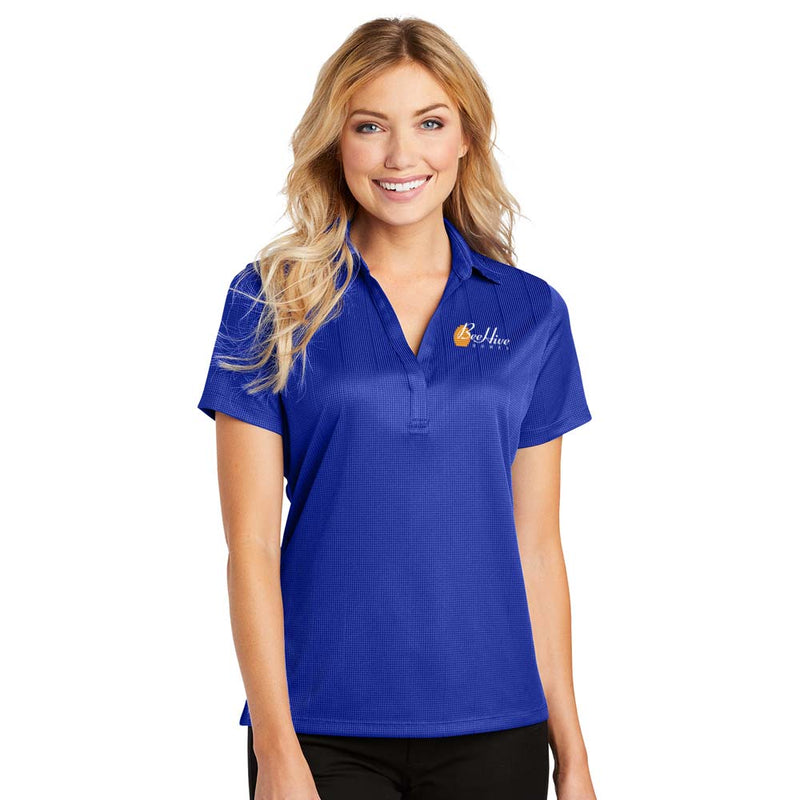 Ladies Performance Fine Jacquard Polo