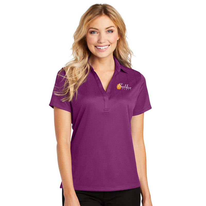 Ladies Performance Fine Jacquard Polo