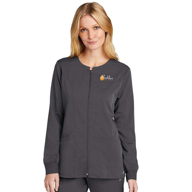 WonderWink® Women’s Premiere Flex™ Full-Zip Scrub Jacket