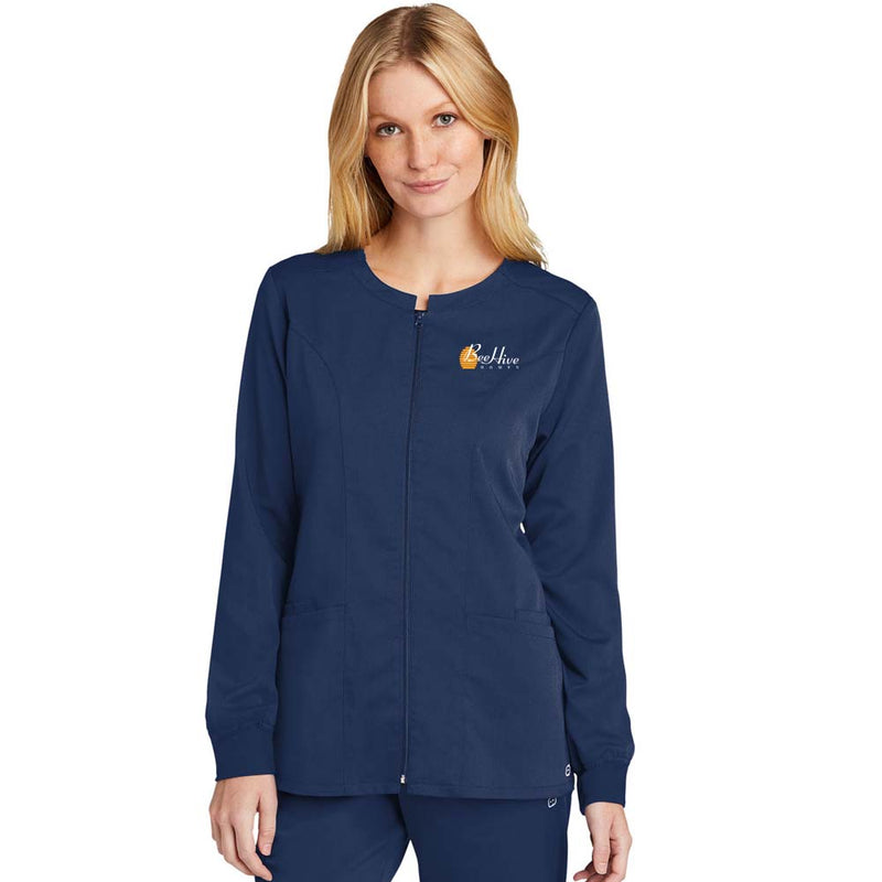 WonderWink® Women’s Premiere Flex™ Full-Zip Scrub Jacket