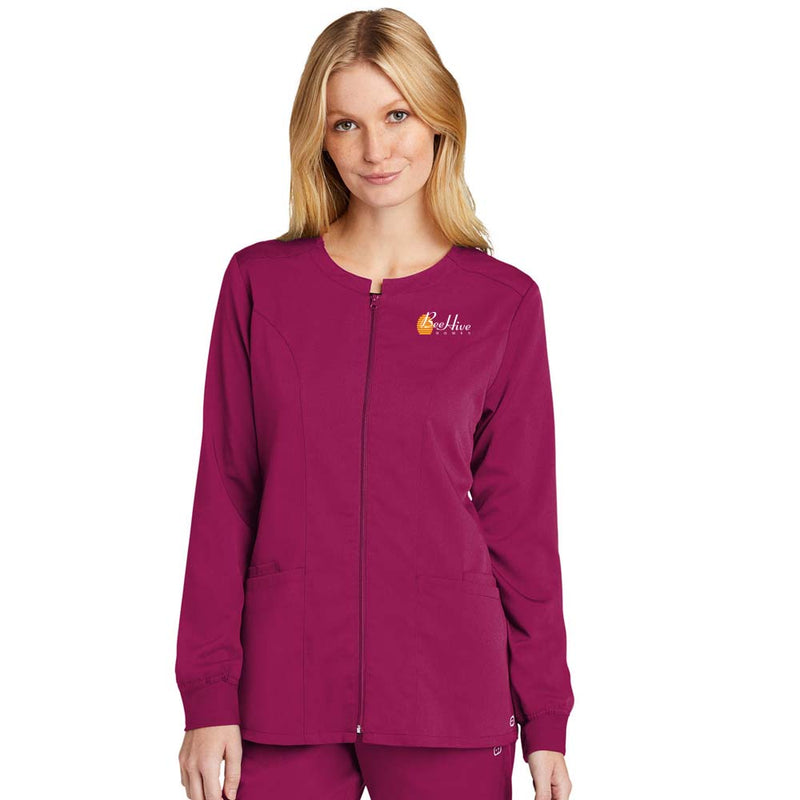 WonderWink® Women’s Premiere Flex™ Full-Zip Scrub Jacket