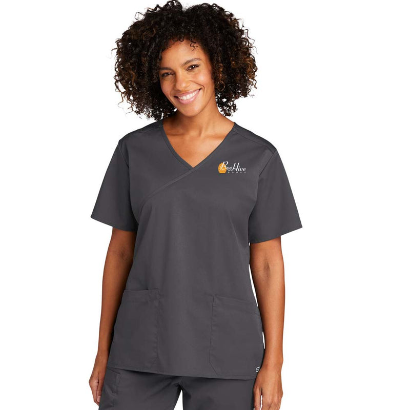 WonderWink® Women’s WorkFlex™ Mock Wrap Top