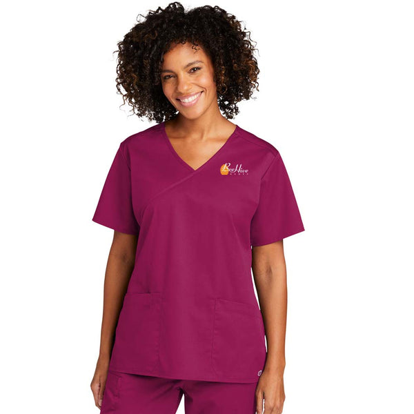 WonderWink® Women’s WorkFlex™ Mock Wrap Top