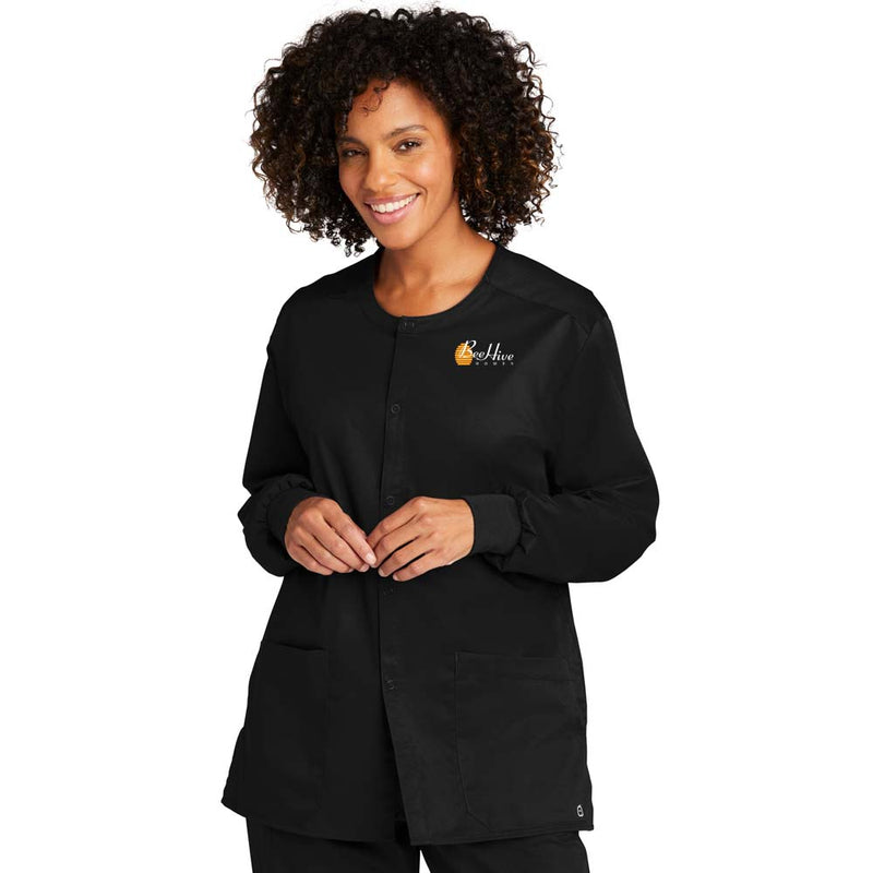 WonderWink® Unisex WorkFlex™ Snap-Front Scrub Jacket