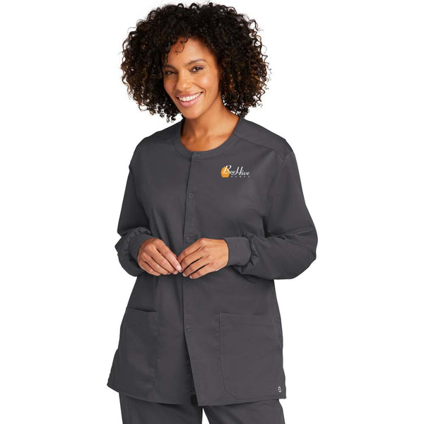 WonderWink® Unisex WorkFlex™ Snap-Front Scrub Jacket