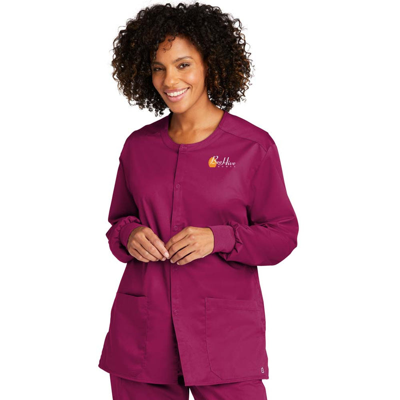 WonderWink® Unisex WorkFlex™ Snap-Front Scrub Jacket